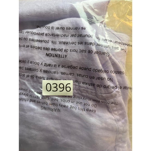 GAP Weekend Tunic Shirt Lavender Linen Button Down Size S - Picture 12 of 12